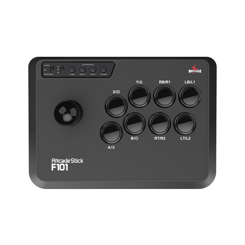MAYFLASH Arcade Fighting Stick F101 for Switch/Switch 2, PC Windows, PS3, Android, NeoGeo mini, SEGA MEGA Drive mini, GENESIS mini - Image 1
